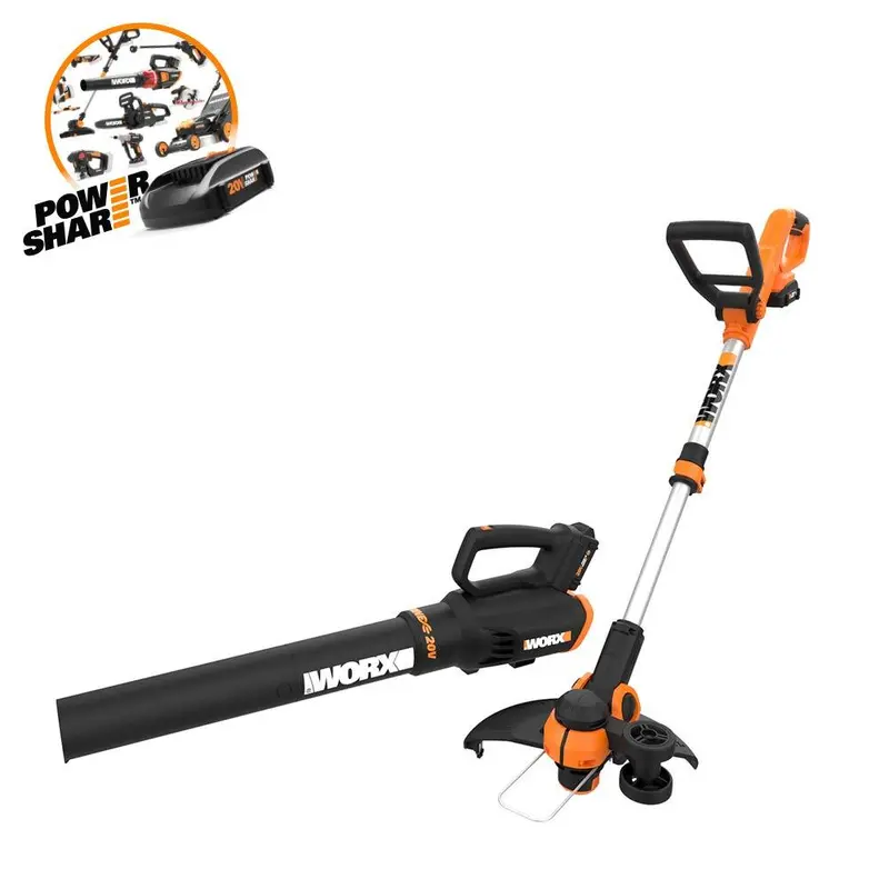 Worx Gt3.0 20V Powershare Combo Kit: Grass Trimmer + Turbine Blower 1