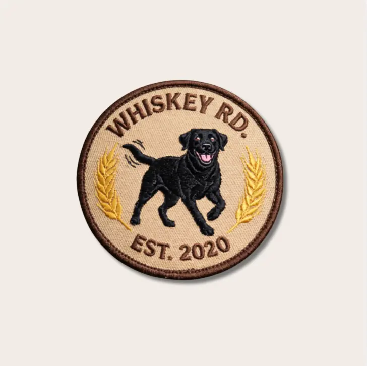 Wr Black Labrador Embroidery Patch 1
