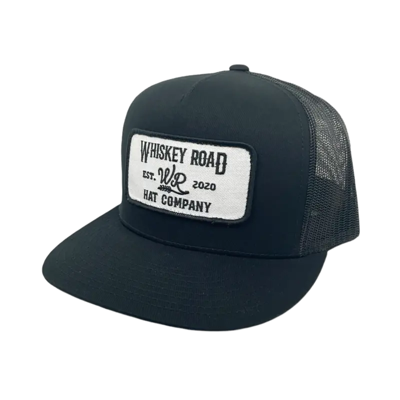 Wr Outlaw Solid Black Trucker Hat 1