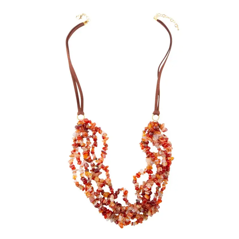 Xavier Carnelian Multi-Strand Beaded Necklace 1