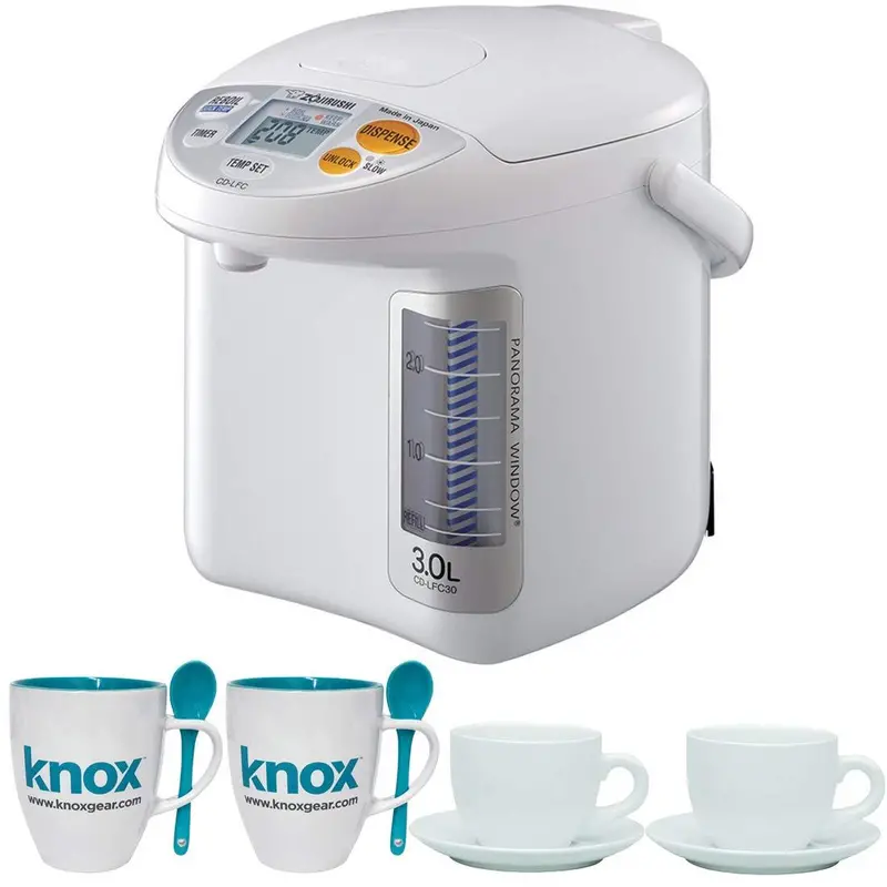 Zojirushi Cd-Lfc30 Micom Water Boiler – Panoramic View, 3.0L, Includes Espresso Cups & Mugs 1