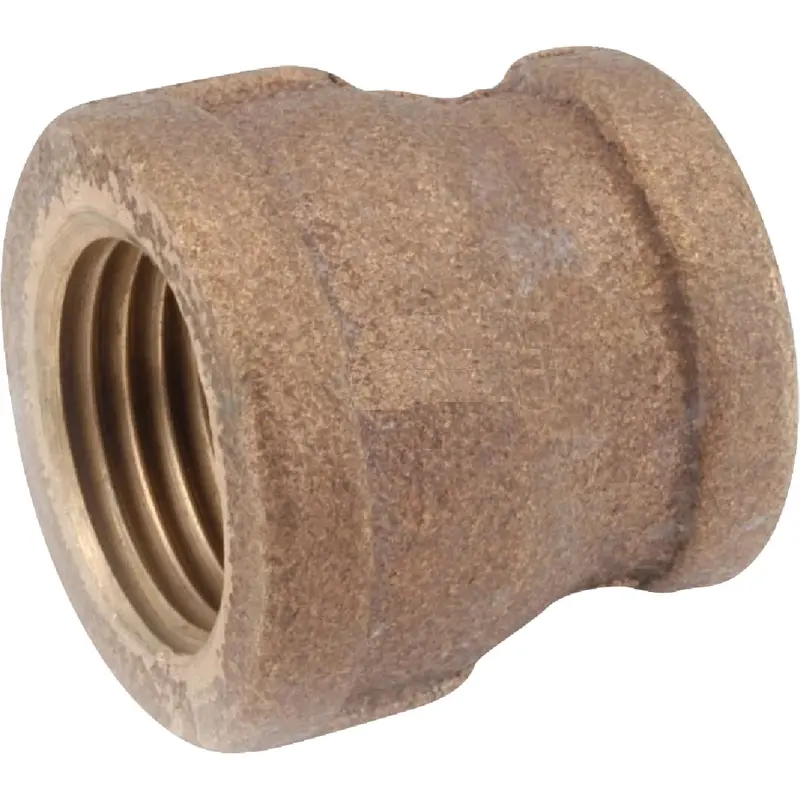 Anderson Metals Brass Reducing Coupling – 1/2-Inch Female X 3/8-Inch Male Thread 1