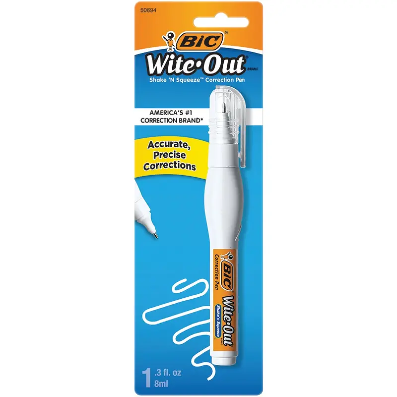 Bic Wite-Out Correction Pen – 0.3 Fl. Oz. Quick-Dry Formula 1