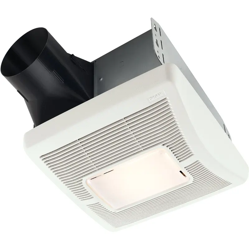 Broan Bath Fan With Light – 110 Cfm, 1.3 Sones, 120V Quiet Exhaust Ventilation System 1