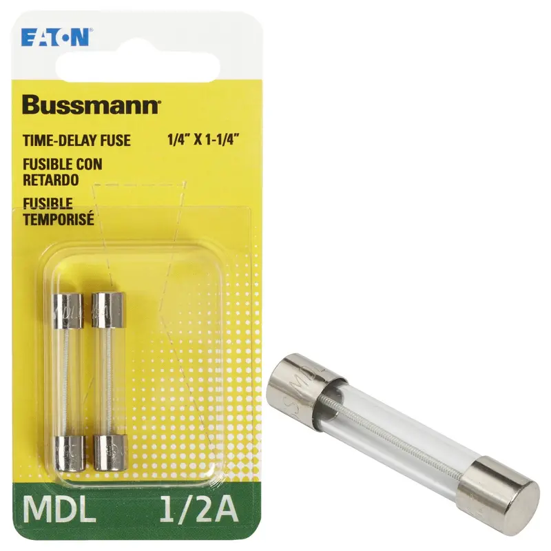 Bussmann 0.5-Amp Mdl Glass Tube Electronic Fuse (2-Pack) 1