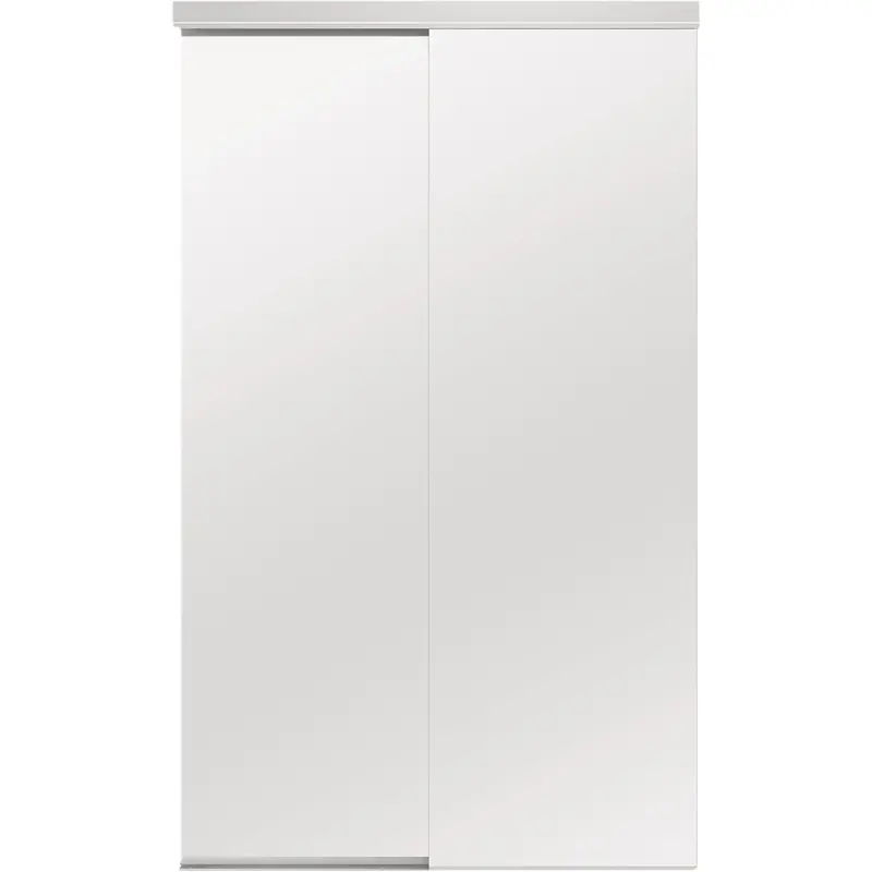 Colonial Elegance Frameless Mirrored Sliding Door – 72" W X 80-1/2" H, White 1