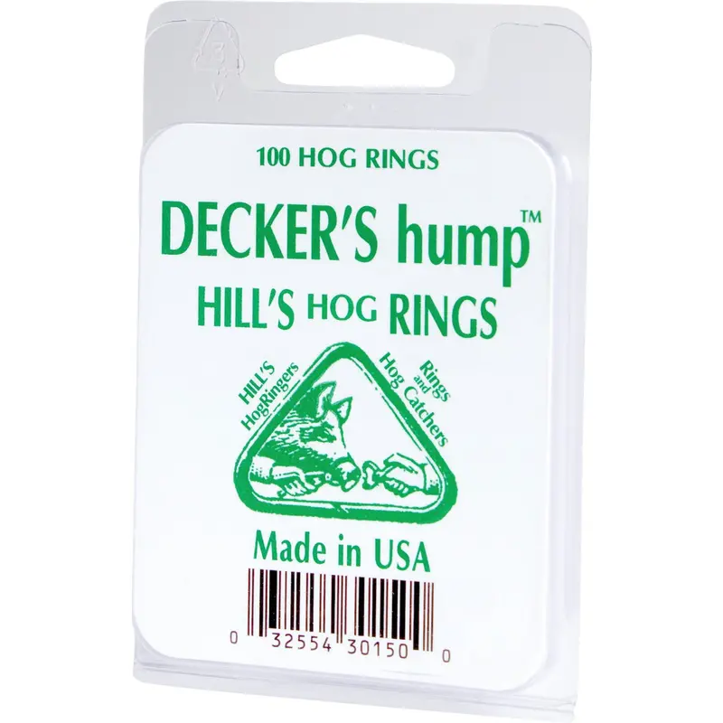 Decker Hill Steel Hog Rings – Heavy-Duty Fasteners For Upholstery & Fabric (100-Pack) 1