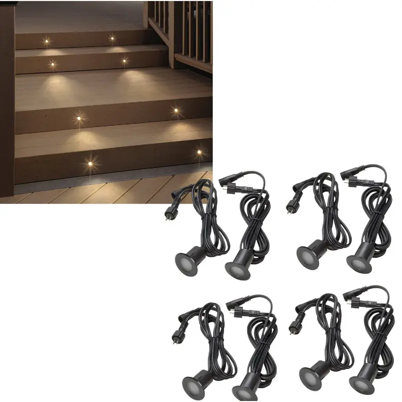 Deckorators Low-Voltage Led Recessed Light Kit – 8-Light System 1