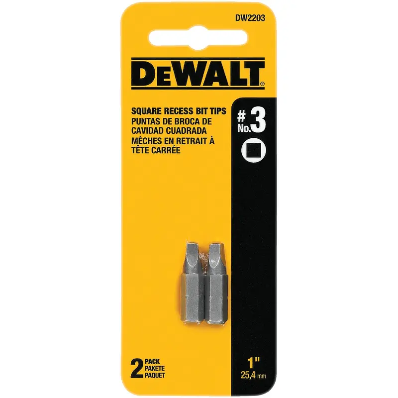 Dewalt Square Recess Insert Bit – #3 Size, 1 In. Length For Precision Driving 1