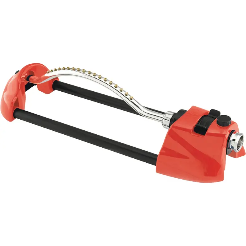 Dramm Colorstorm Oscillating Sprinkler – Heavy-Duty Red Metal Unit For 3,000 Sq Ft Lawns 1