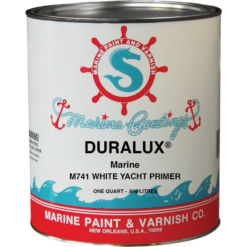 Duralux Flat Marine Primer – White, 1 Quart Can 1