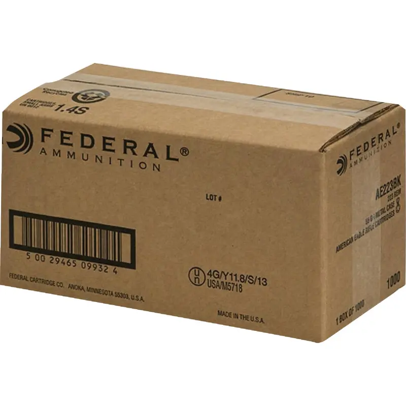 Federal American Eagle .223 Remington Ammo — 55-Grain Fmj-Bt Centerfire Cartridges 1