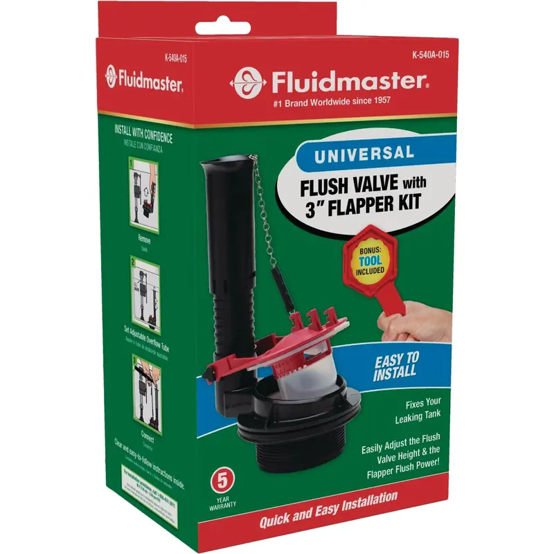 Fluidmaster Universal 3-Inch Flush Valve Repair Kit For High-Efficiency Toilets 1