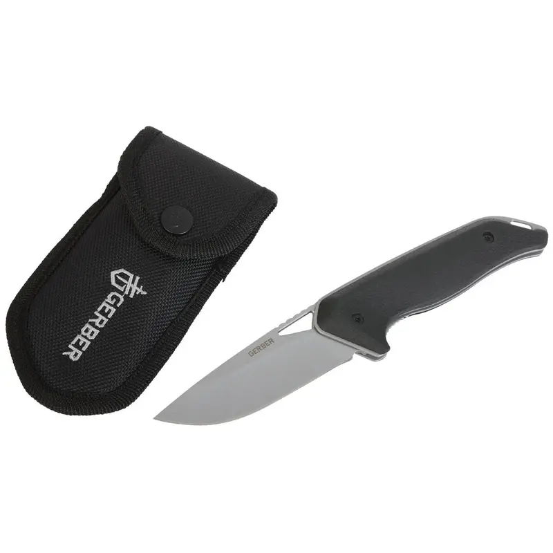 Gerber Moment Large Folding Knife With 3.5" Blade And Sheath 1