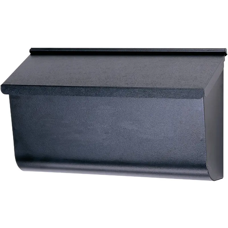Gibraltar Woodlands Wall-Mount Mailbox – Black Powder-Coated Steel Exterior Unit 1