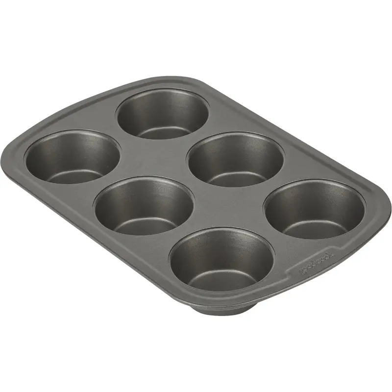 Goodcook Non-Stick Muffin Pan – 6-Cup Capacity, Heavy-Duty 1