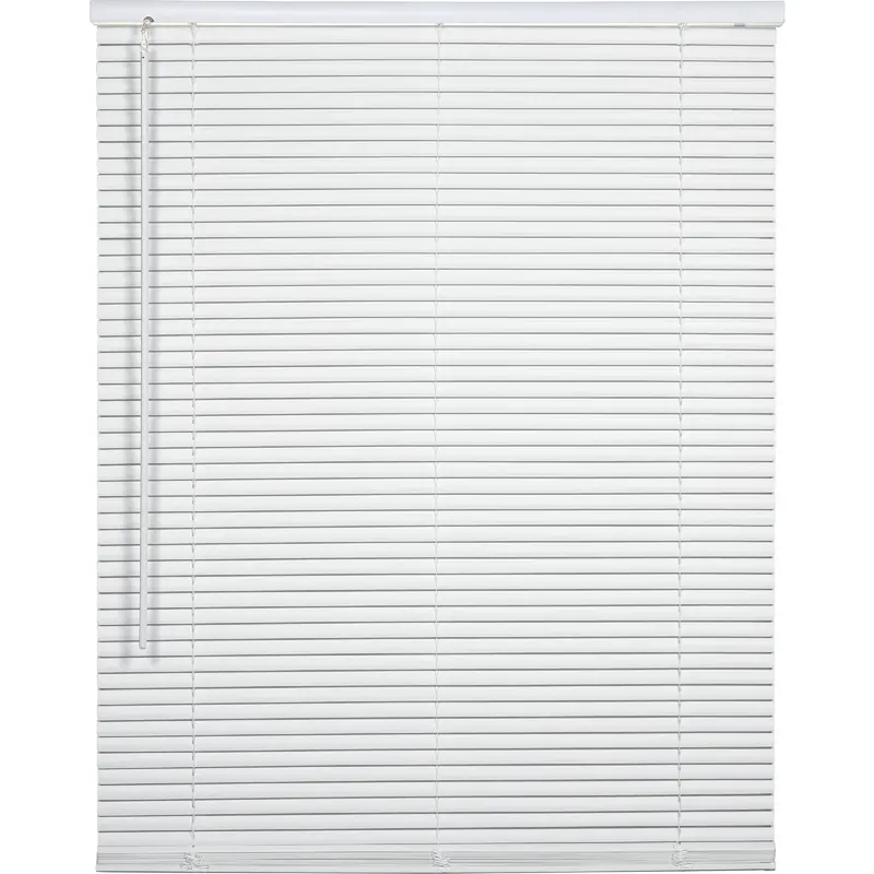 Home Impressions Cordless Mini Blind – 31" × 64" × 1", White Vinyl Light-Filtering Window Shade 1