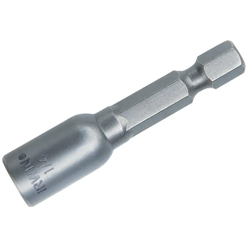 Irwin Magnetic Nut Driver Bit – 1/4-Inch Hex Shank, 1-7/8-Inch Length 1