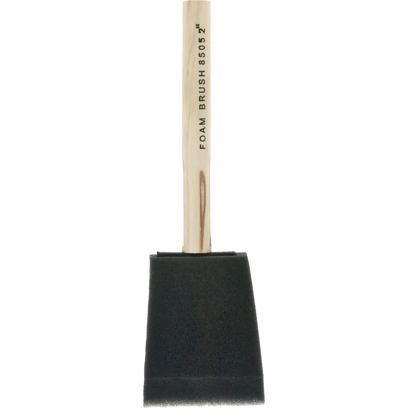 Linzer Project Select Foam Brush – 2", High-Density Closed-Cell, Wood Peg Handle 1