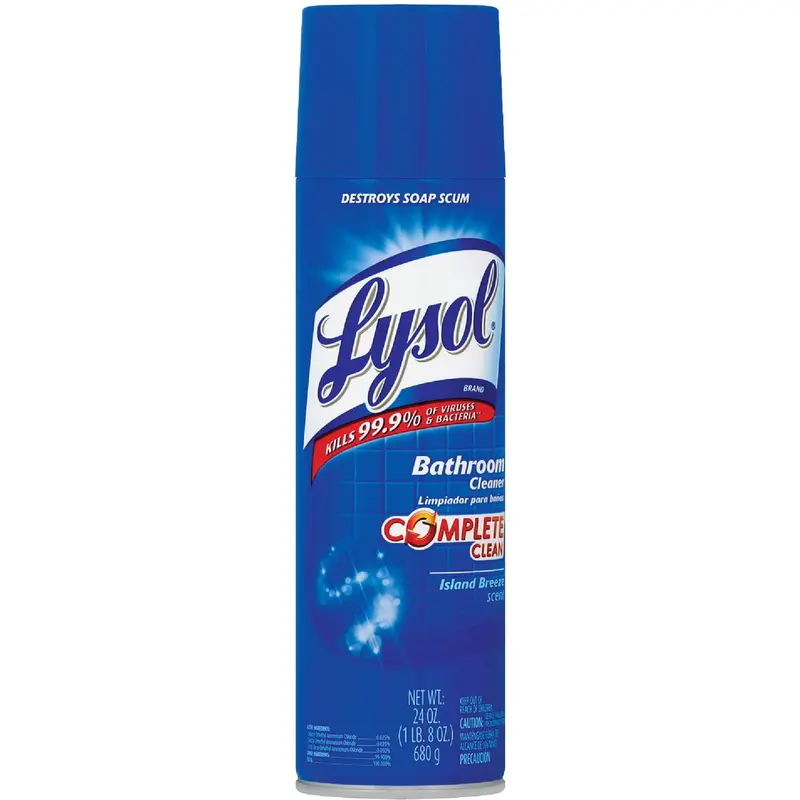 Lysol Complete Bathroom Cleaner – 24 Oz Aerosol Disinfectant Spray 1