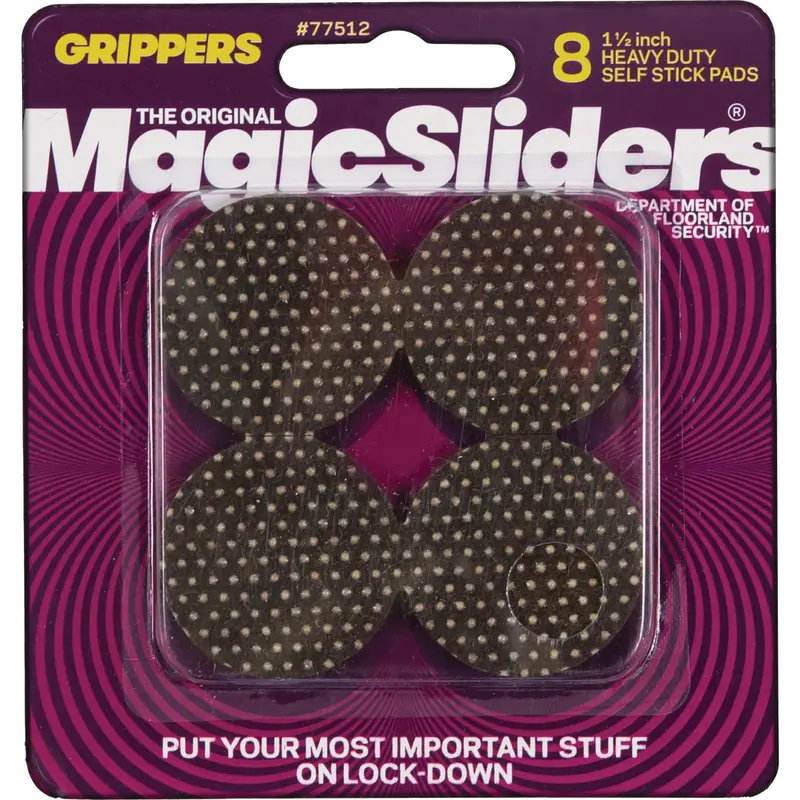 Magic Sliders Heavy-Duty Gripper Pads – 1.5-Inch Diameter (8-Pack) 1