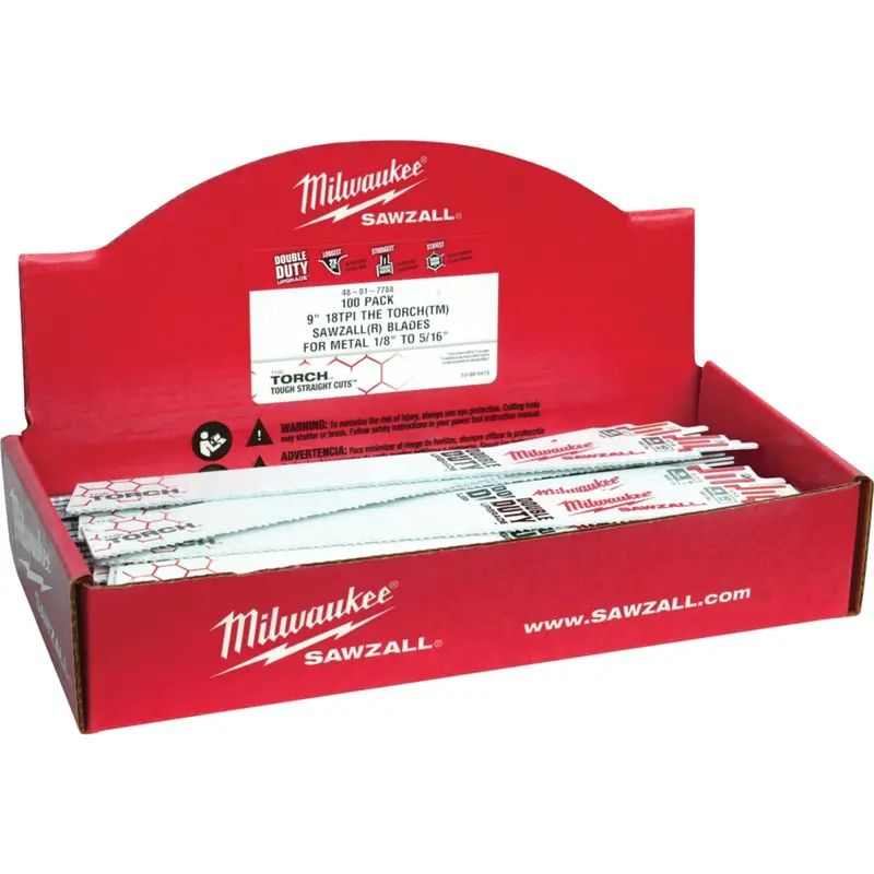 Milwaukee Sawzall The Torch Reciprocating Saw Blade – 9 In., 14 Tpi Metal-Cutting Design 1