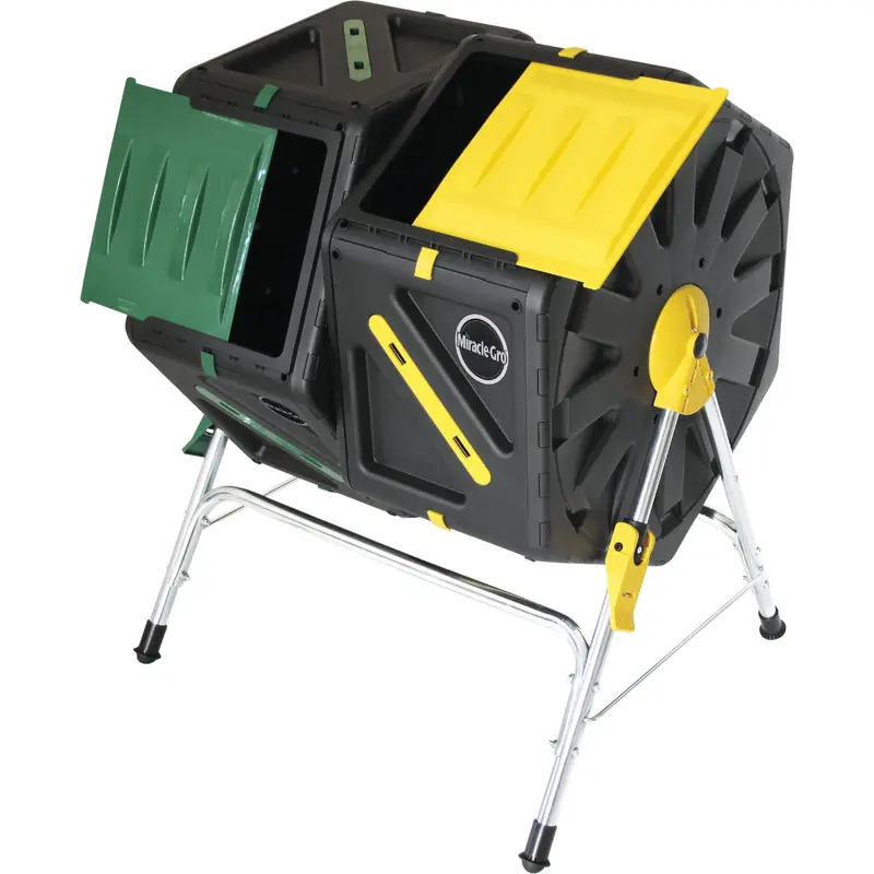 Miracle-Gro Dual-Chamber Tumbling Composter – 37-Gallon Capacity 1