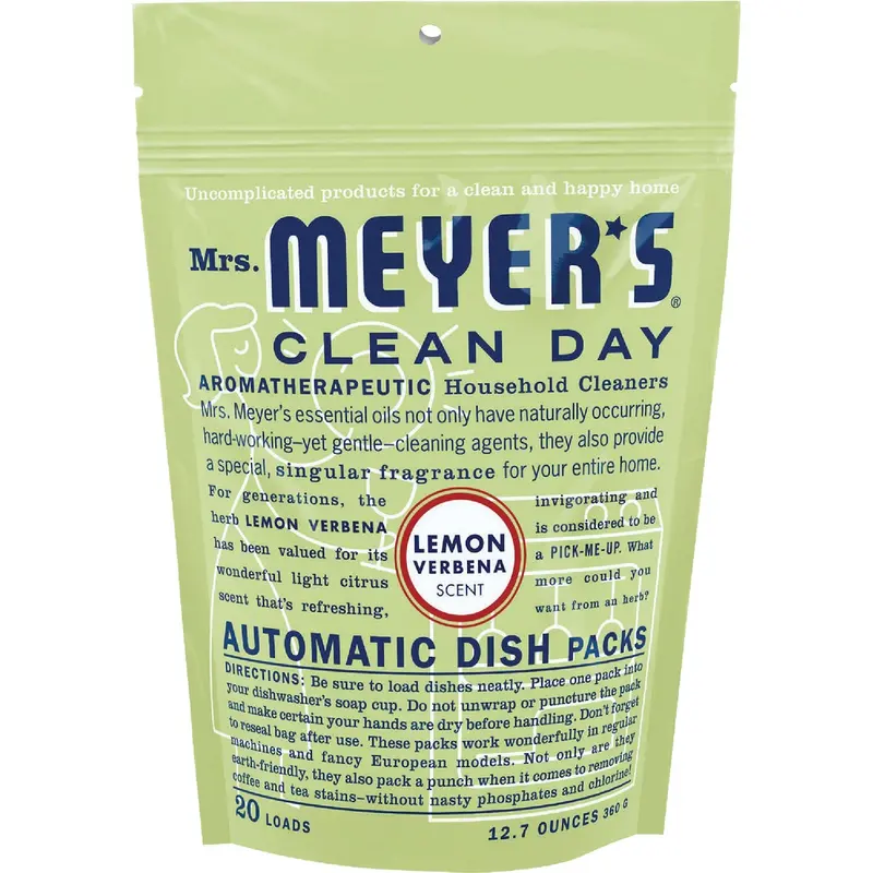 Mrs. Meyer'S Clean Day Lemon Dishwasher Detergent Tabs – 20-Count Eco-Friendly Pods 1