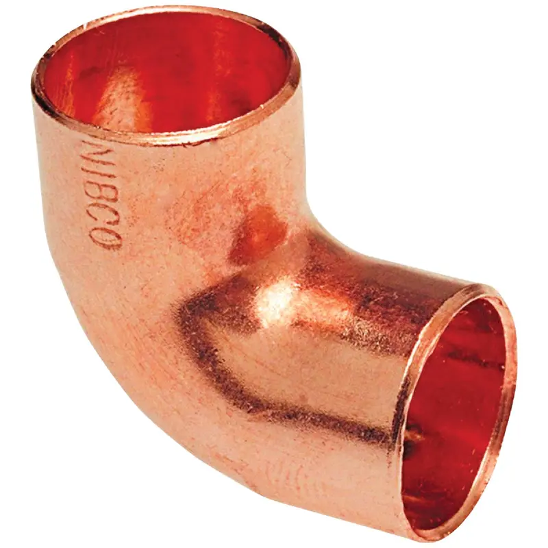 Nibco 3/4-Inch Copper 90-Degree Elbow Fitting (¼ Bend, 10-Pack) 1