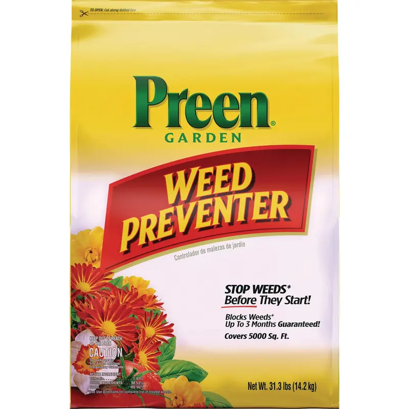 Preen Garden Weed Preventer – 31.3 Lb Pre-Emergent Herbicide For Lawns & Landscapes 1