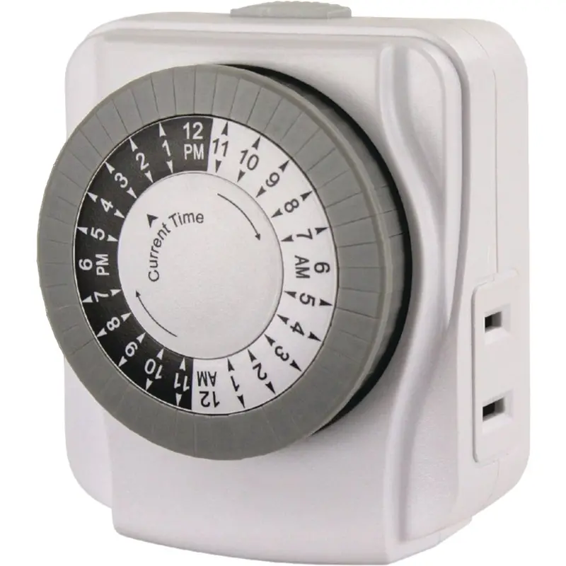 Prime Electromechanical Timer – 125V Indoor 24-Hour Programmable Switch 1