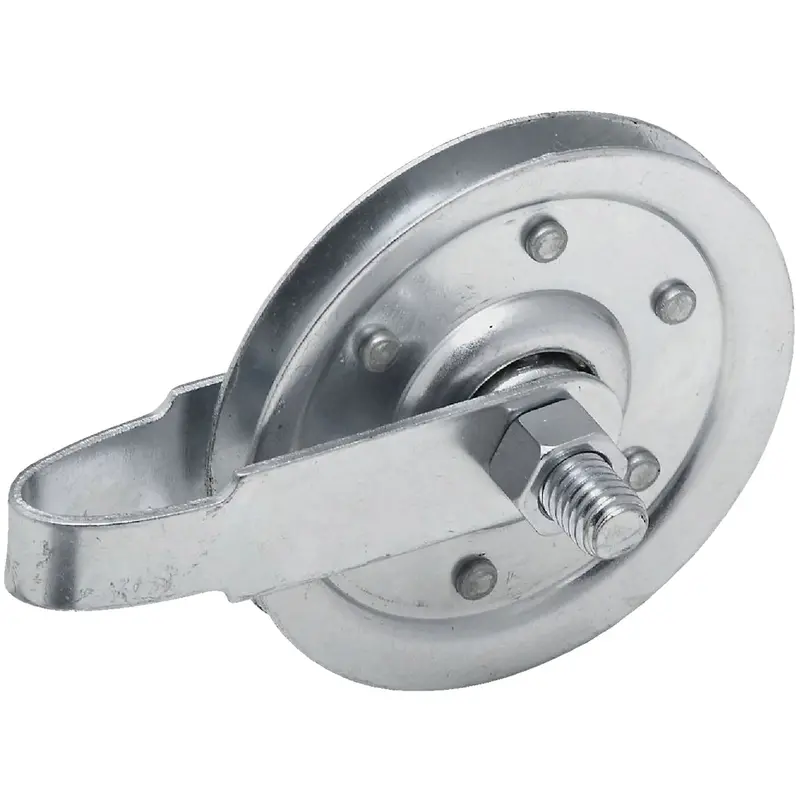 Prime-Line 3-Inch Pulley Assembly With Strap And Axle Bolt 1