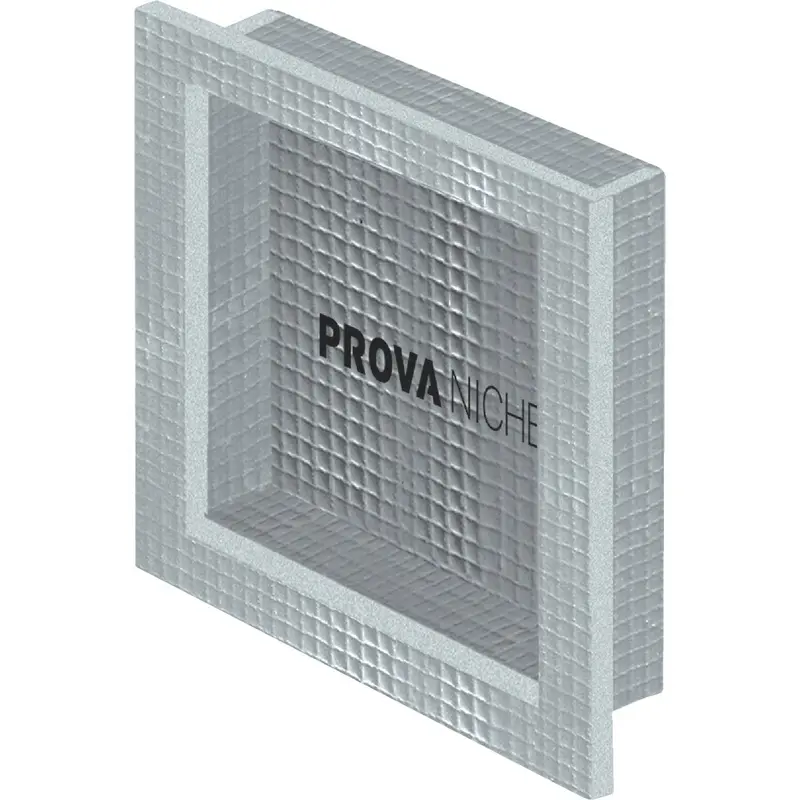 Prova 16" × 16" Recessed Shower Niche — Stainless Steel Or Tile-Compatible 1