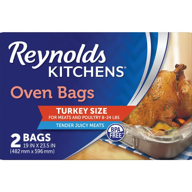 Reynolds Oven Bags – 19X23.5 Inches, 2-Count Heat-Resistant Cooking Liners 1