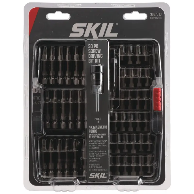 Skil 50-Piece Magnetic Drill Bit Set With Bit-Grip Collar 1