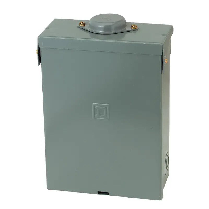 Square D Homeline Load Center – 100A, 6-Space/12-Circuit, Raintight Main Lug Panel 1
