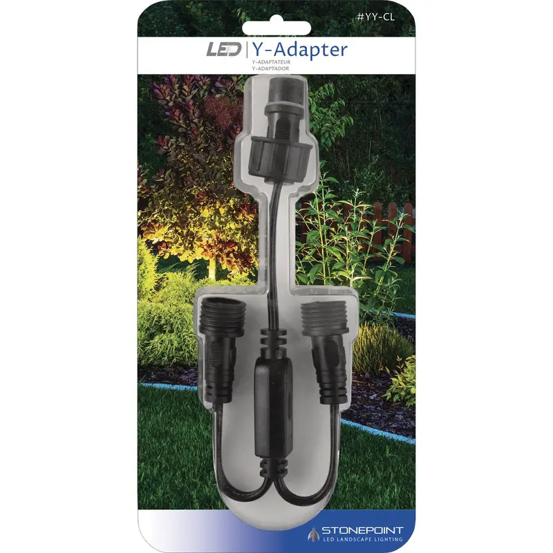 Stonepoint Low-Voltage Landscape Lighting Y-Adapter For Outdoor Use 1
